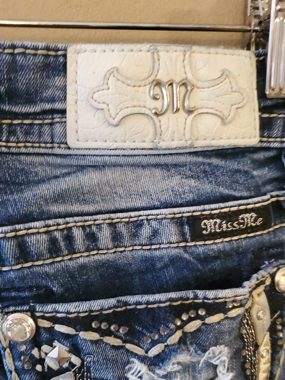 Miss Me Boot Cut Denim Jeans Med Wash Size 29 - Picture 6 of 12
